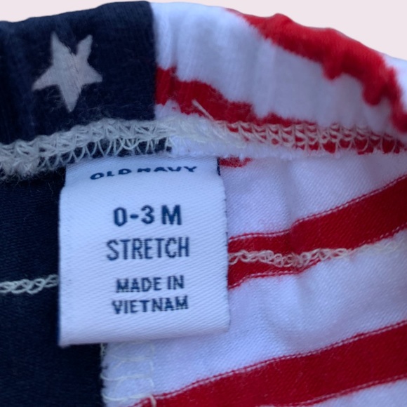 Old Navy 4th of July pants 0-3 - Picture 3 of 3